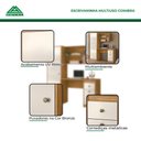 Ver imagem 2 de Escrivaninha Multiuso Coimbra com Gaveta MDF-MDP 162cm Freijó Off White Moval Móveis