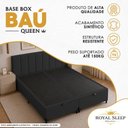 Ver imagem 5 de Cama Box com Baú Queen Bipartido Royal Sleep Sintético Preto