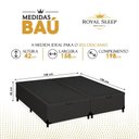Ver imagem 6 de Cama Box com Baú Queen Bipartido Royal Sleep Sintético Preto