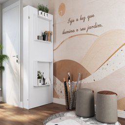 Cama de Solteiro Articulável Vertical Vancouver Branco Cv090 Art In Móveis - 2 Cama de Solteiro Articulável Vertical Vancouver Branco Cv090 Art In Móveis - 2