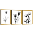 Ver imagem 1 de Quadro Decorativo Minimalista Abstrato Floral