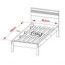 Ver imagem 7 de Cama Solteiro C/ Auxiliar Qt9 Amendoa Branco Amendoa Branco