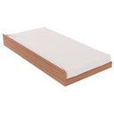 Ver imagem 5 de Cama Solteiro C/ Auxiliar Qt9 Amendoa Branco Amendoa Branco