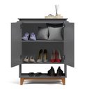 Ver mais imagens de Sapateira Hall Vertical com 2 Portas Flow para Entrada ou Quarto - Apartamento ou Casa - Cinza