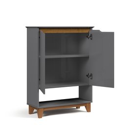 Sapateira Hall Vertical com 2 Portas Flow para Entrada ou Quarto - Apartamento ou Casa - Cinza - 9
