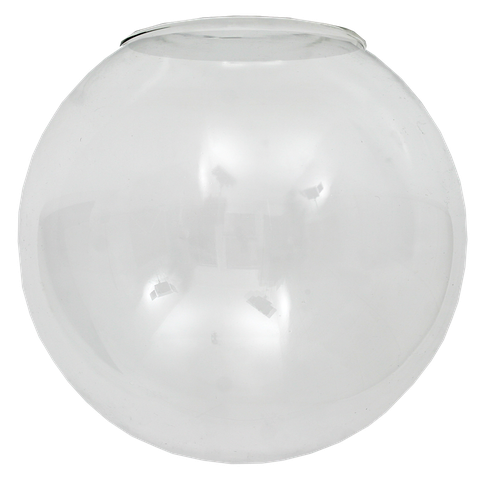Globo de Vidro sem Colar 15 X 28 P/ Lustre e Pendente:incolor Brilho/n/a