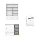 Ver imagem 4 de Conjunto Quarto Juvenil Americano 4 Portas 10 Gavetas Henn Branco