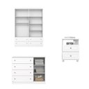 Ver imagem 4 de Conjunto Quarto Juvenil Americano 4 Portas 10 Gavetas Henn Branco