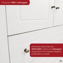 Ver mais imagens de Conjunto Quarto Juvenil Americano 4 Portas 10 Gavetas Henn Branco