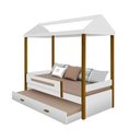 Ver imagem 1 de Cama Solteiro Sara Branco com Cama Auxiliar