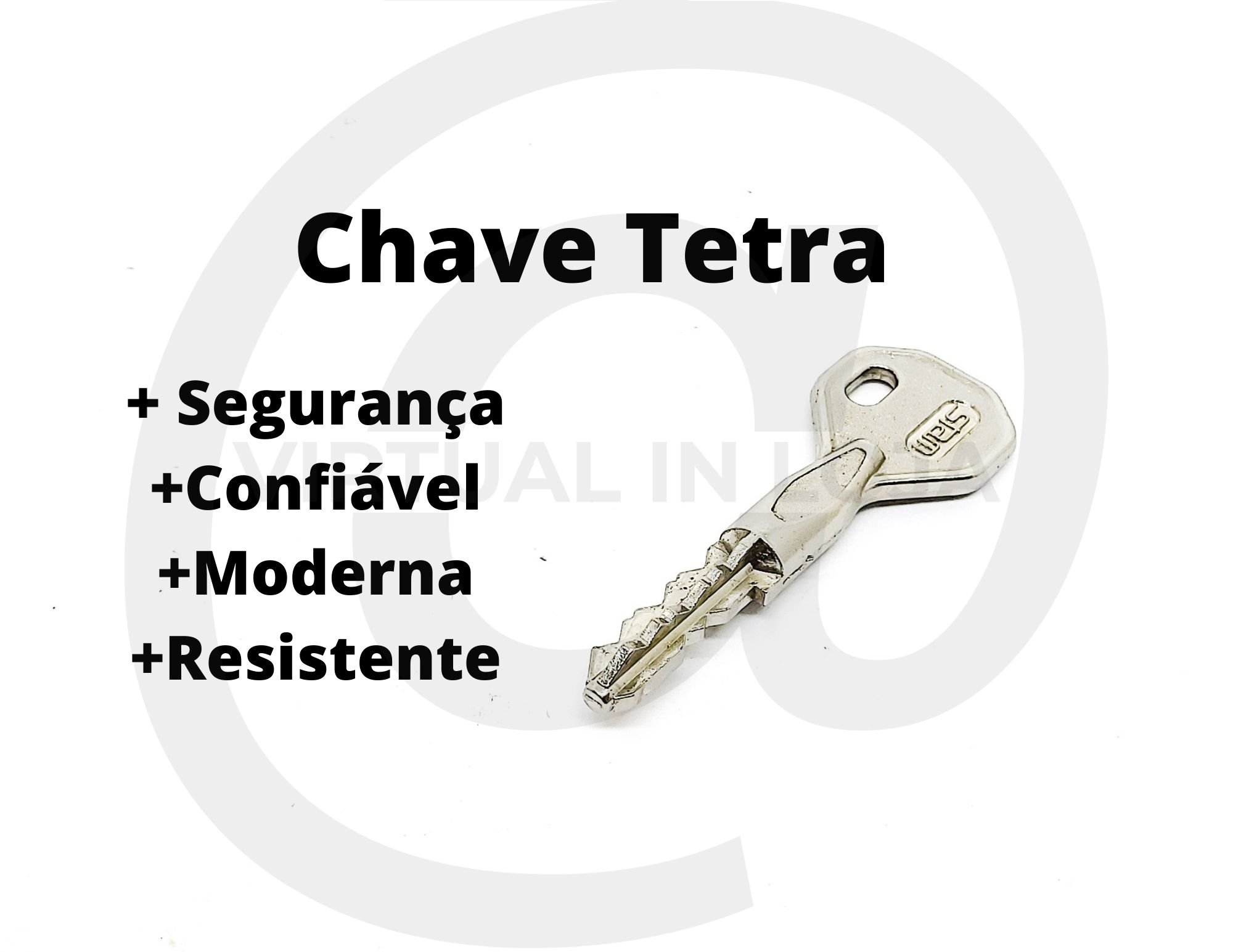 Fechadura Auxiliar Tetra 1003 Para Porta Externa Com 4 Chaves - 4