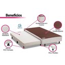 Ver imagem 2 de Cama Box com Colchão Queen Corano White com 2 Auxiliares Branco Ortobom