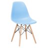 Cadeira Charles Eames Eiffel Dsw - Azul Claro - Madeira Clara - 1