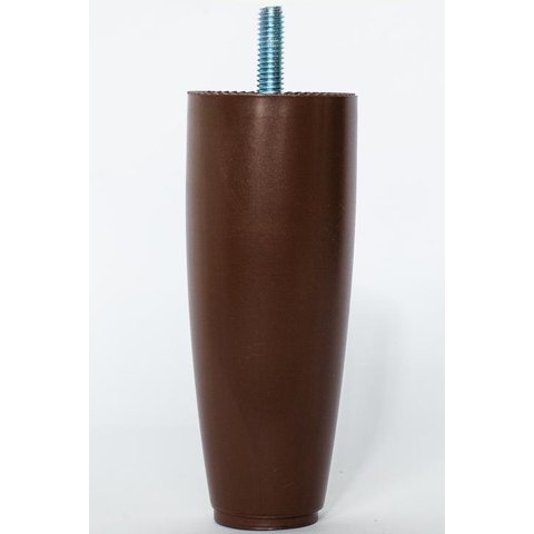 Kit Pés para Cama Box com 8 Unidades Marrom com Altura 12cm