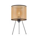 Ver imagem 1 de Luminária de Mesa Abajur Preto e Bege 37cm 1e27