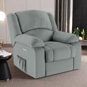 Ver imagem 6 de Poltrona do Papai Reclinável Sala de Cinema Barcelona Elétrica Touch Massagem Usb Pu Cinza G23 Encan