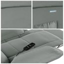 Ver imagem 7 de Poltrona do Papai Reclinável Sala de Cinema Barcelona Elétrica Touch Massagem Usb Pu Cinza G23 Encan