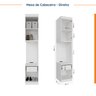 Guarda Roupa Modulado de Casal 12 Portas 6 Peças 2 Mesas de Cabeceira Hera CabeCasa MadeiraOriginals - 14