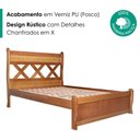 Ver imagem 4 de Cama Casal Madeira Macica Xila 146 cm Mogno Mell Nath