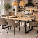 Ver imagem 6 de Pé de Mesa Estilo Industrial Metalon 75x50 Kit 2pçs Preto Preto