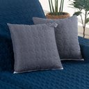 Ver imagem 5 de Protetor de Sofá Retrátil Shield Hipercal 400 Fios Dupla Face 1,80m - Marinho/cinza Mr Enxovais Retr