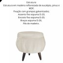 Ver imagem 2 de Puff Pétala Pés Palito Veludo