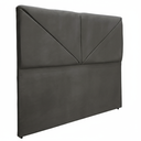 Ver imagem 2 de Cabeceira Casal Suede Cinza Estofada V3a com Pés 1,40 Rbl