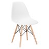 Cadeira Charles Eames Eiffel Dsw - Branco - Madeira Clara - 1