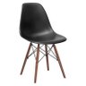 Cadeira Charles Eames Eiffel Dsw - Preto - Madeira Escura - 1