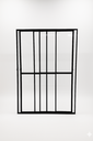 Ver imagem 2 de Porta Sacada 3 Folhas de Vidro Aluminio Preto c/ Trinco 2,10x2,00