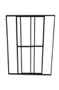Ver imagem 1 de Porta Sacada 3 Folhas de Vidro Aluminio Preto c/ Trinco 2,10x2,00