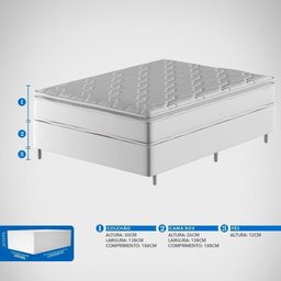 Conjunto Box Casal Mola Ensacada Probel Excede Premium (138x188x56cm) - 4
