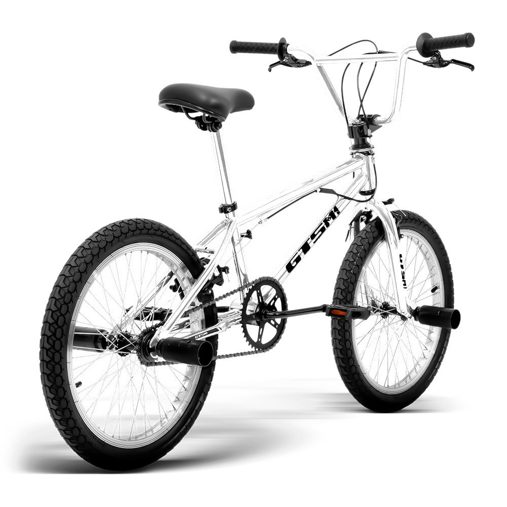 BICICLETA GTSM1 Aro 20 Freio U-Brake Aço Anodizado | GTS M1 BMX Street Cross - Prata - 3