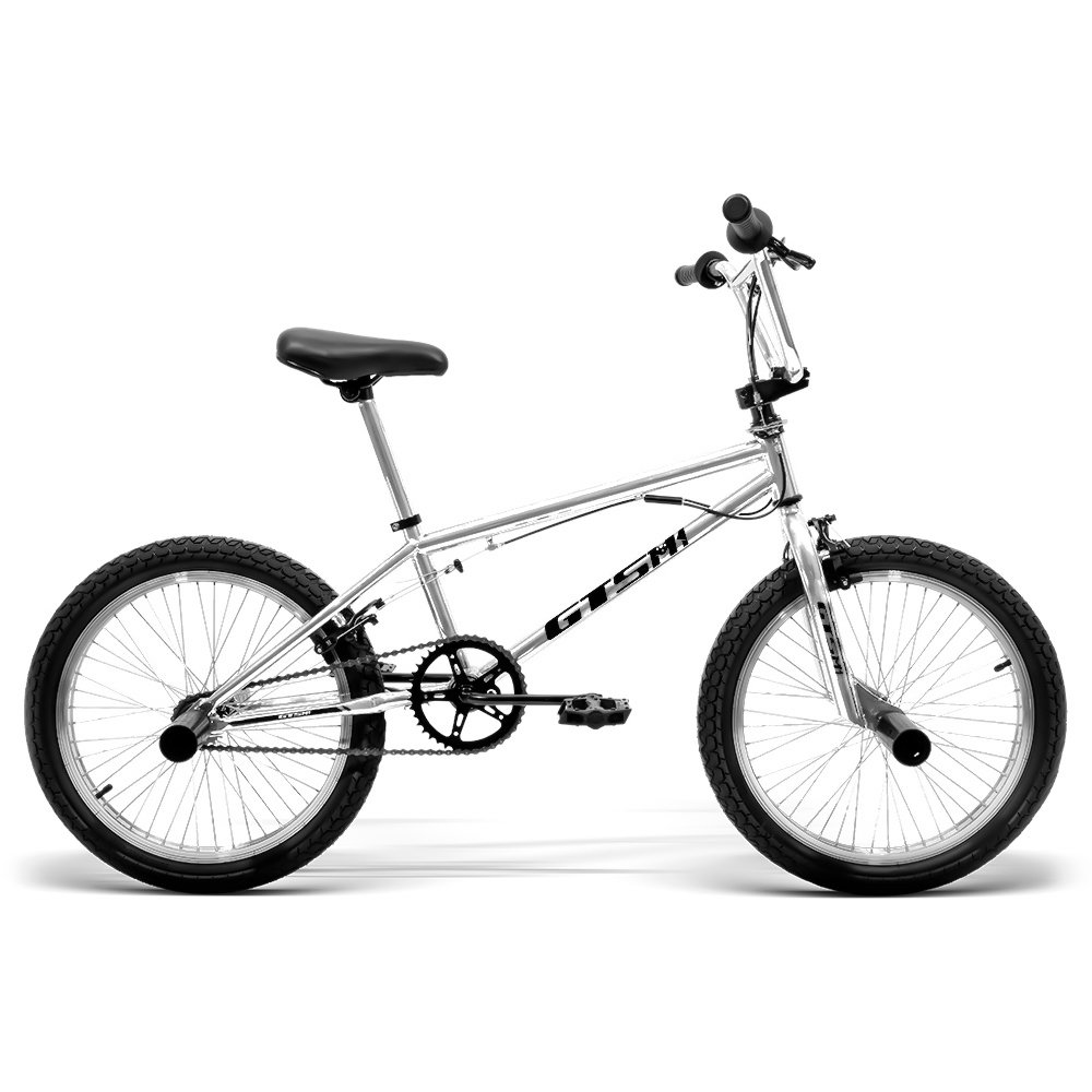 BICICLETA GTSM1 Aro 20 Freio U-Brake Aço Anodizado | GTS M1 BMX Street Cross - Prata - 1