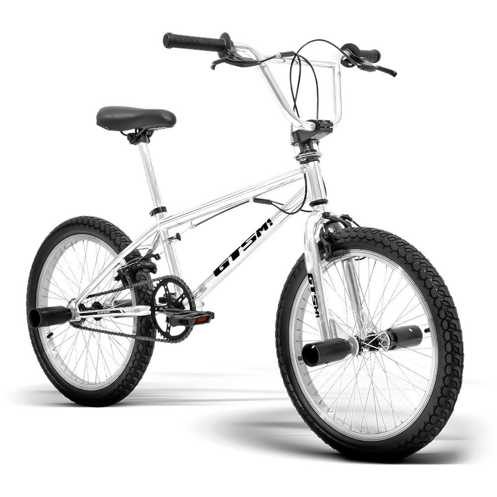 BICICLETA GTSM1 Aro 20 Freio U-Brake Aço Anodizado | GTS M1 BMX Street Cross - Prata - 2