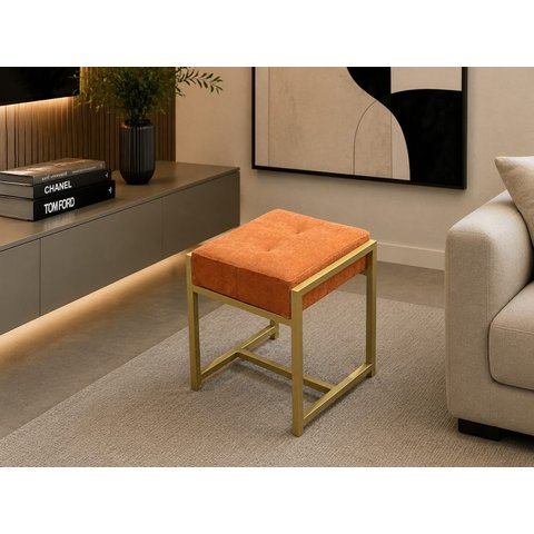 Banco Decorativo Linha Alta Future:Boucle Terracota
