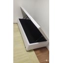 Ver imagem 4 de Cama Box Baú Blindada com Colchão Riviera Molas Ensacadas 25cm:corino Branco/solteiro