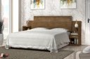 Ver imagem 1 de Cabeceira Para Cama Box Regulável MOA Com 2 Mesas de Cabeceira Com Gavetas Acopladas Cor Jequitiba J