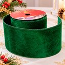 Ver imagem 4 de Rolo Fita Aramada Decoração Natalina Verde 10cm x 9,14m
