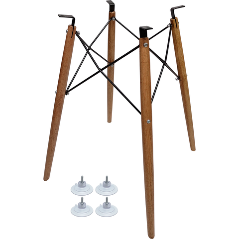 Pé Base Eiffel 75cm Charles Eames para Vidro com 4 Ventosa