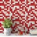 Ver imagem 2 de Papel de Parede Pastilha Vermelho, Rosa e Cinza - 2,50x0,50m