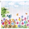 Mural Aquarela Jardim Encantado - 2,90 x 3,00m - 2