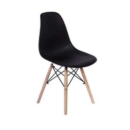 Kit Mesa Jantar Eiffel 90cm Preta + 4 Cadeiras Charles Eames NEW - 3