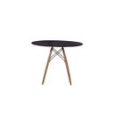 Ver imagem 2 de Kit Mesa Jantar Eiffel 90cm Preta + 4 Cadeiras Charles Eames NEW