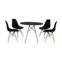 Ver imagem 1 de Conjunto Completo Mesa Eiffel + 4 Cadeiras Eames – Ideal para Casa e Apartamentos