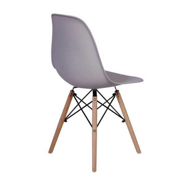 Kit Mesa Jantar Eiffel 90cm Branca + 4 Cadeiras Charles Eames - 4