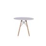 Kit Mesa Jantar Eiffel 80cm Branca + 4 Cadeiras Charles Eames - Branca - 2