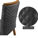 Ver imagem 4 de Mesa Liz 4 Lugares Retangular MDF 120cm com Cadeiras Lira Grafite Moderna