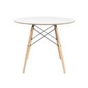 Ver mais imagens de Kit Mesa Eiffel 90cm Branca com 4 Cadeiras Eames Polipropileno Sala de Jantar