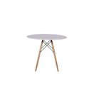 Ver imagem 2 de Kit Mesa Jantar Eiffel 90cm Branca + 4 Cadeiras Charles Eames Prolar
